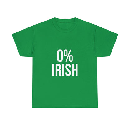 0% Irish Cotton Tee | St. Patricks Day Gift