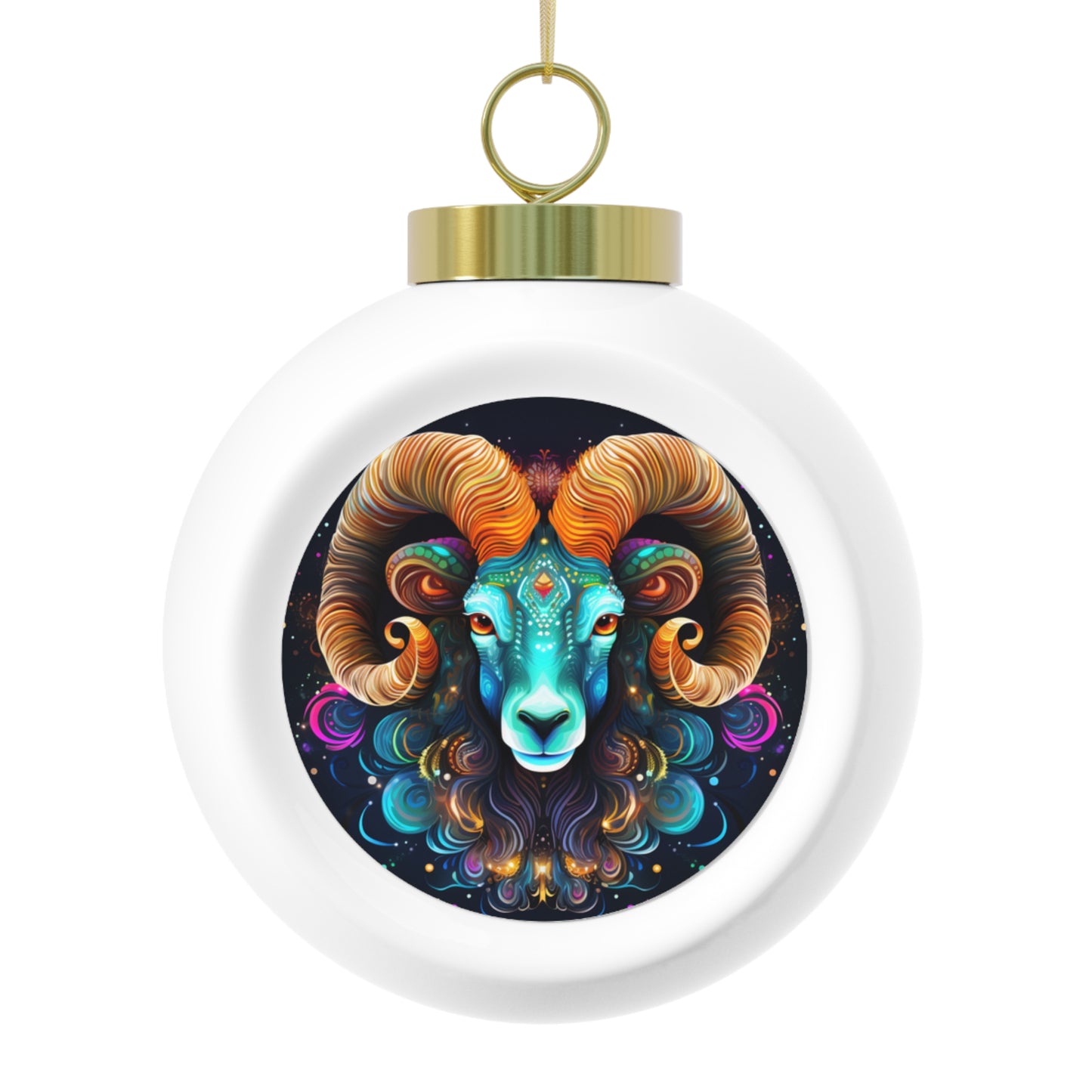 Aries Horoscope Christmas Ball Ornament