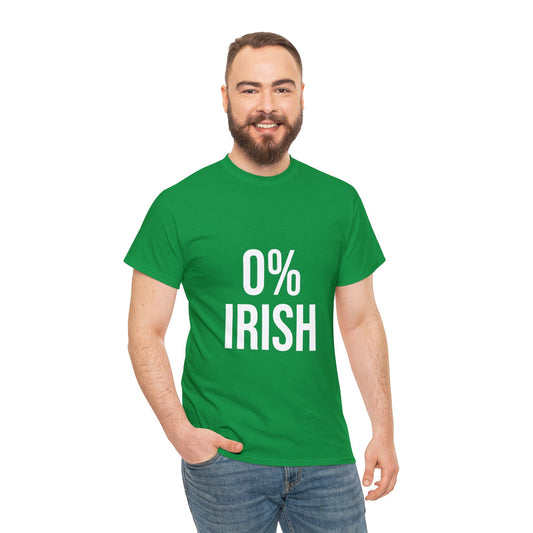 0% Irish Cotton Tee | St. Patricks Day Gift