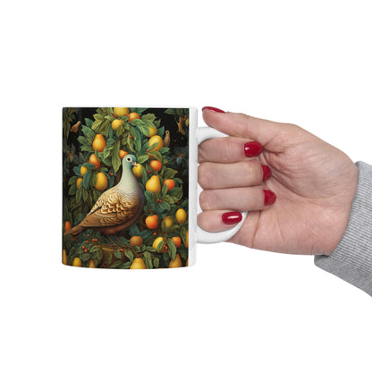 A Partridge in a Pear Tree Ceramic Mug 11oz