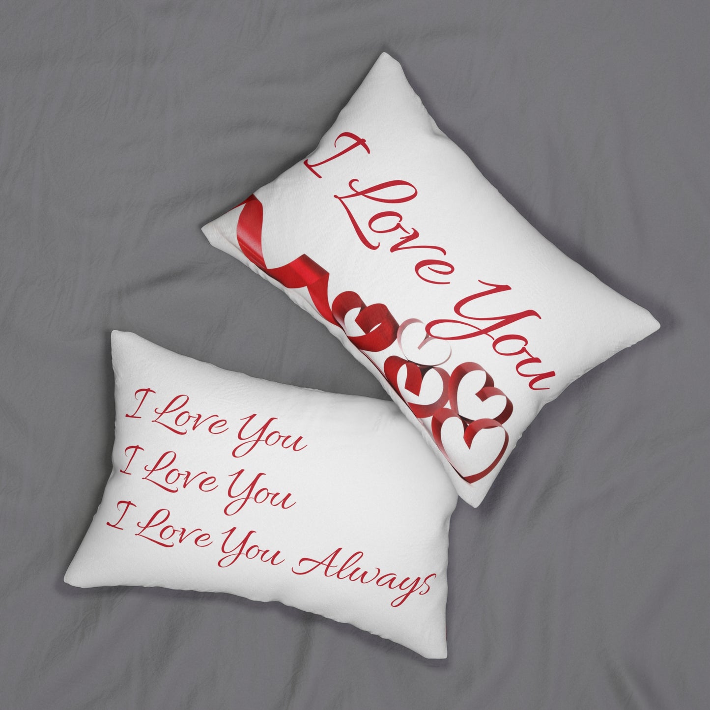 I Love You Valentines Lumbar Pillow