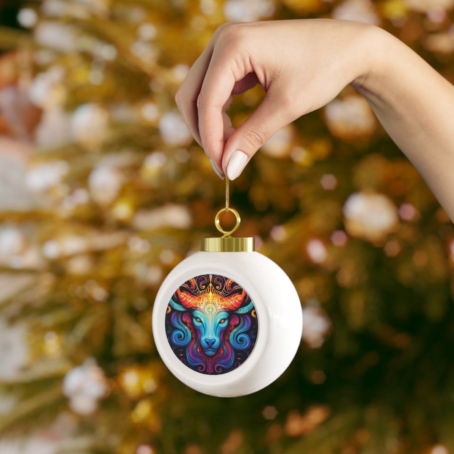 Tarus Horoscope Christmas Ball Ornaments