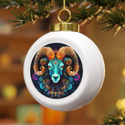 Aries Horoscope Christmas Ball Ornament