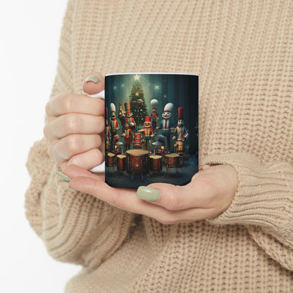 Twelve Drummers Drumming Ceramic Mug 11oz