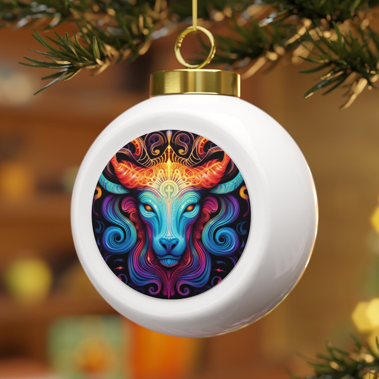 Tarus Horoscope Christmas Ball Ornaments