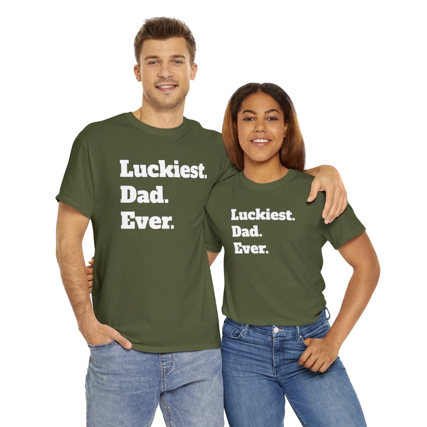 Luckiest Dad Ever Shirt | St. Patricks Day Gift | Father's Day Gift | Gift For Dad