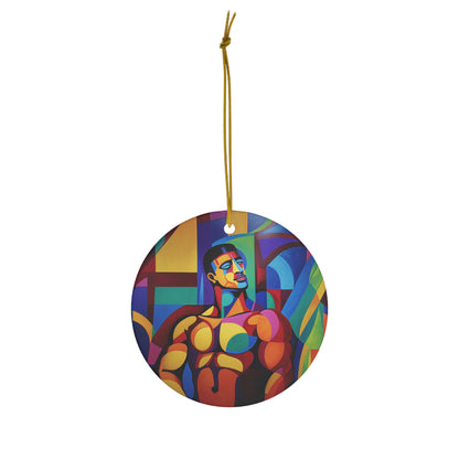 Adolfo Ceramic Christmas Ornament