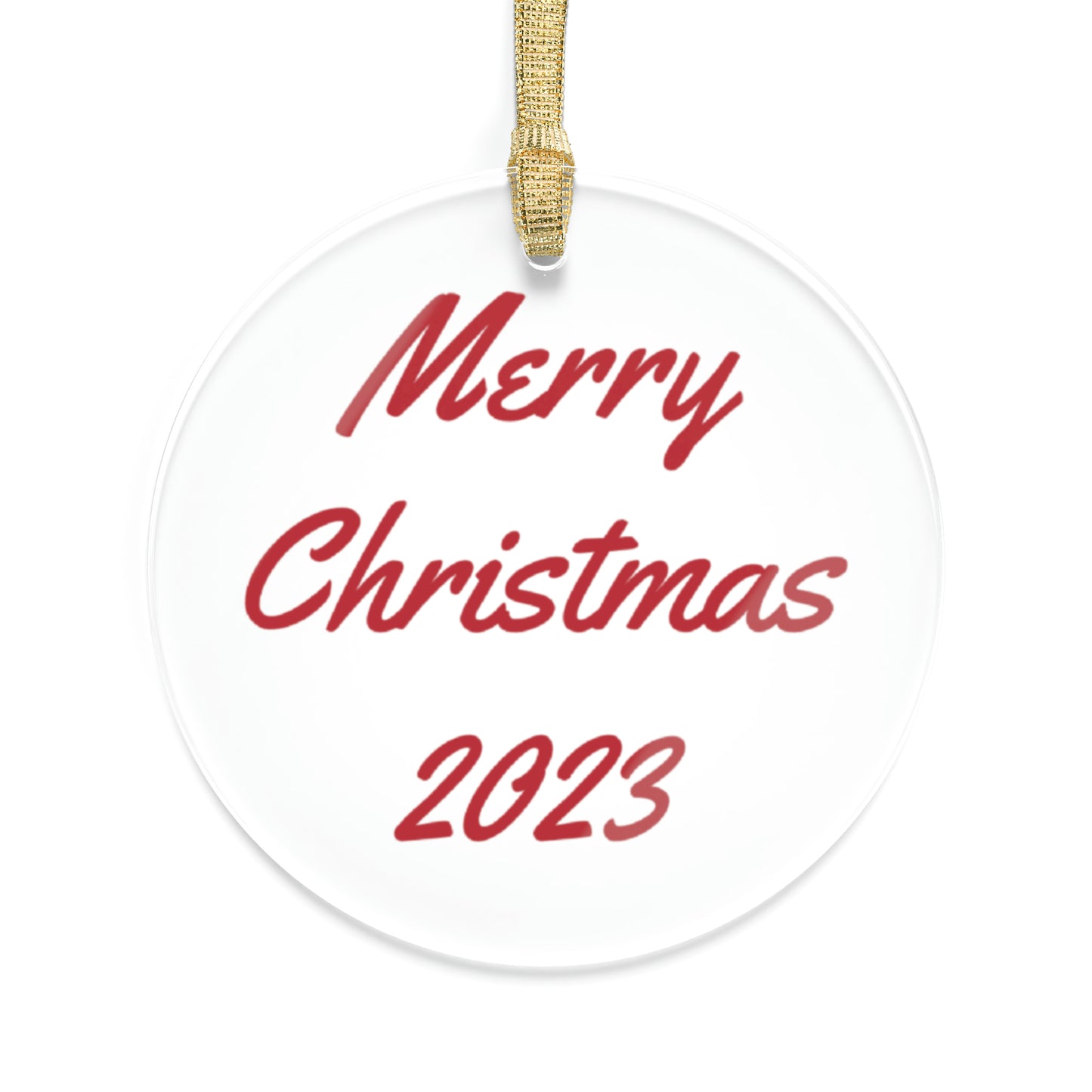 Merry Christmas 2023 Acrylic Ornaments