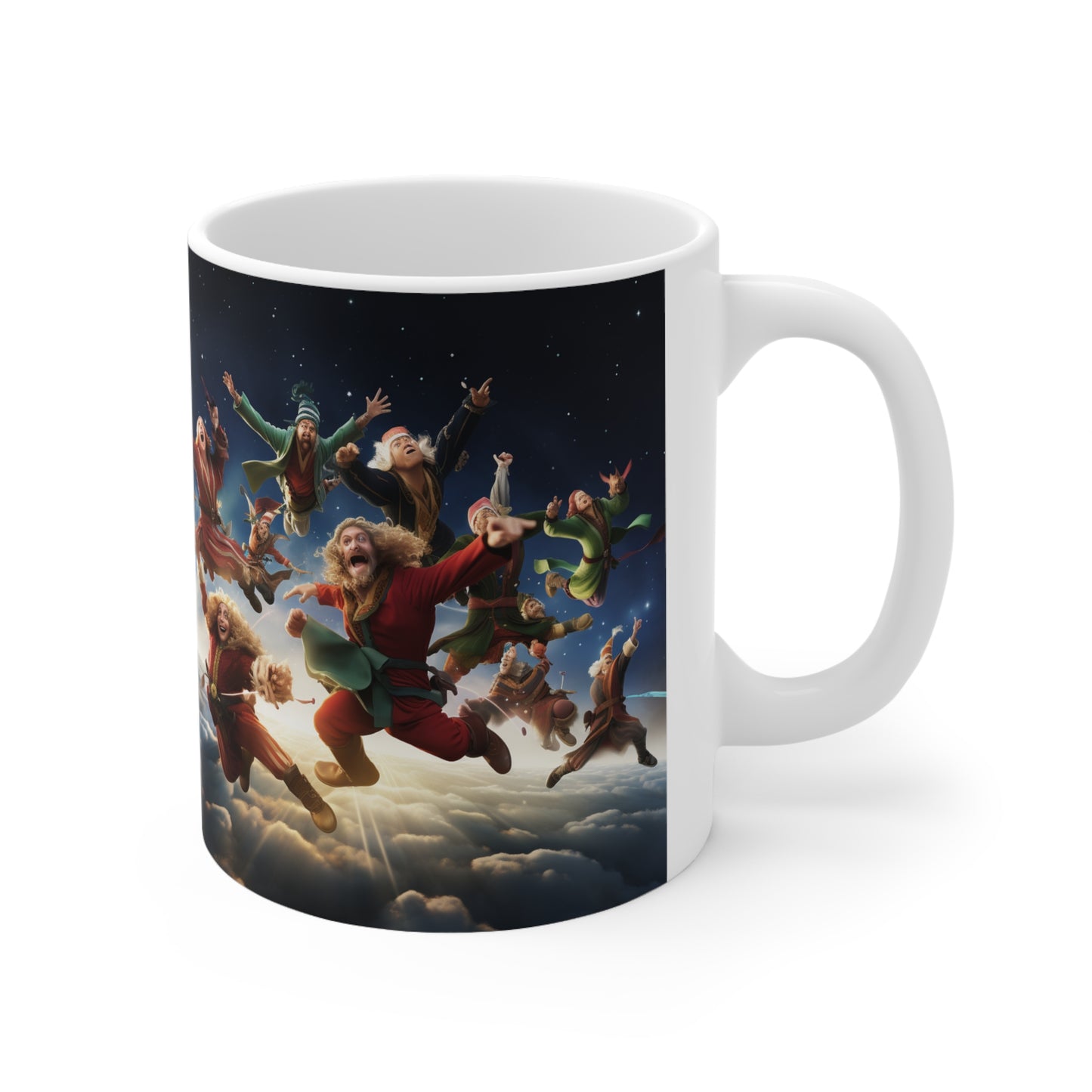 Ten Lords-a-Leaping Ceramic Mug 11oz