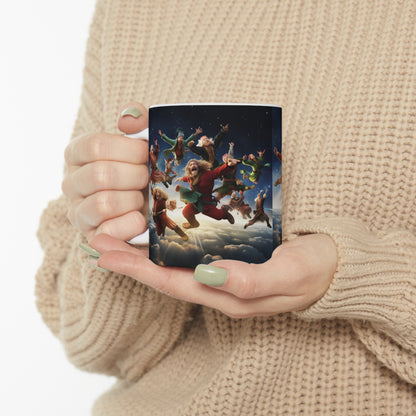 Ten Lords-a-Leaping Ceramic Mug 11oz