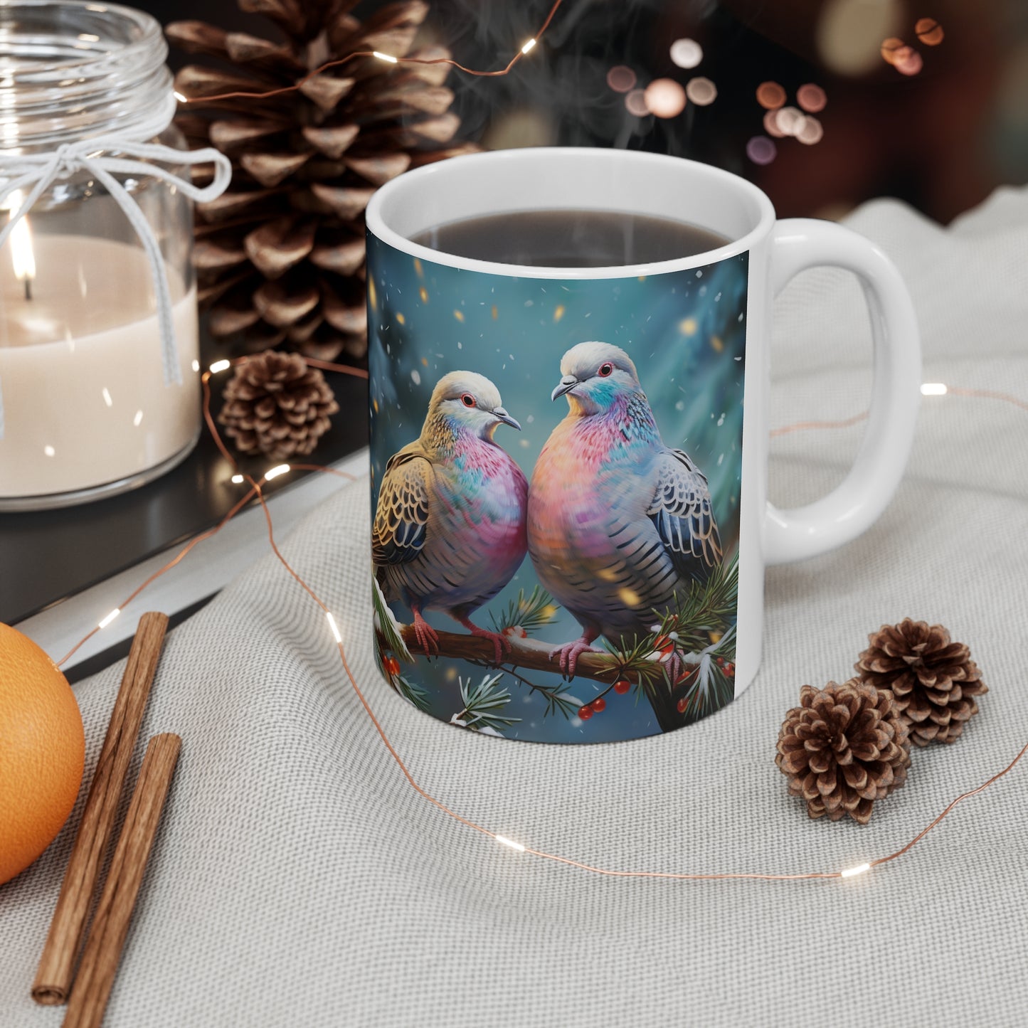 Two Turtle Doves Ceramic Mug 11oz