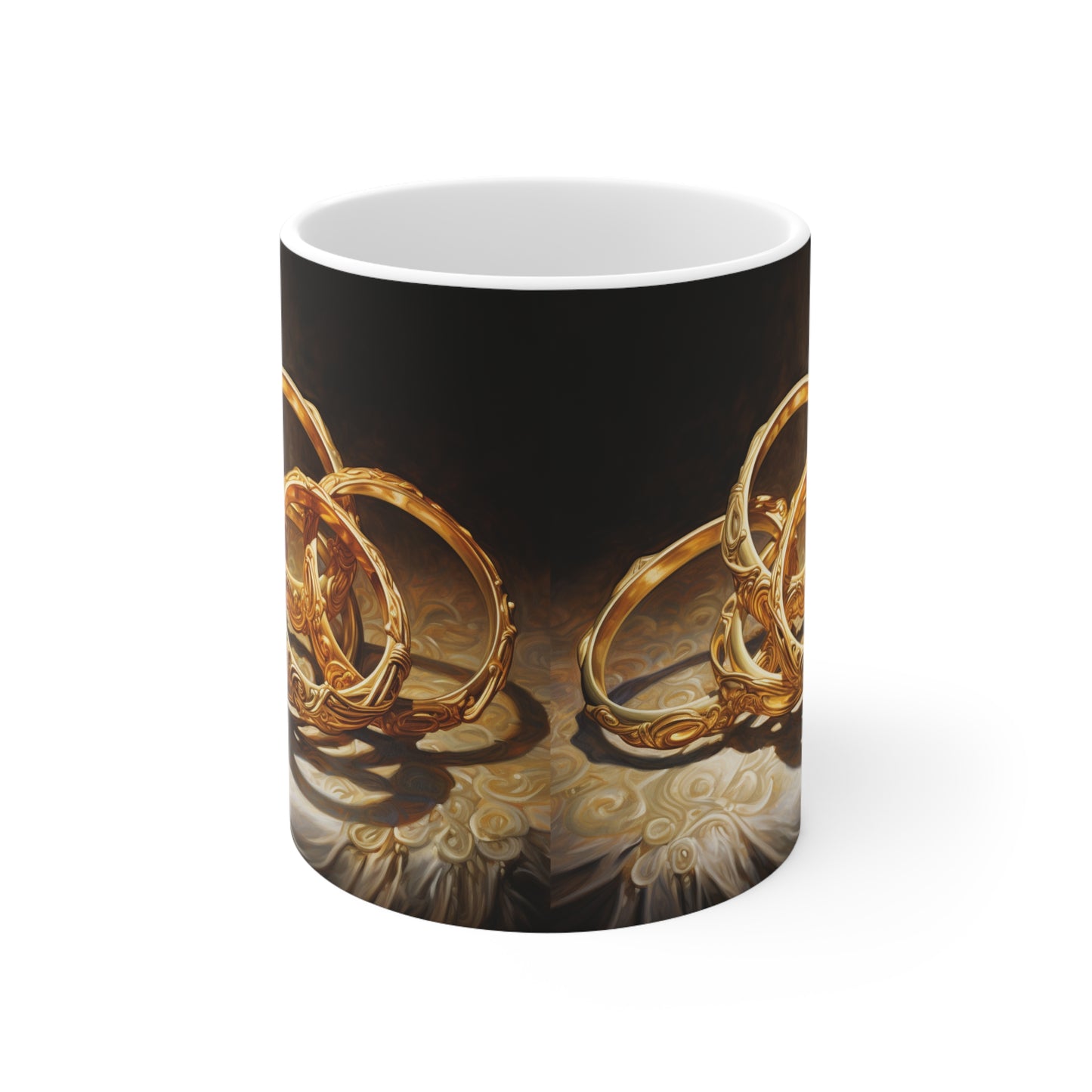 Five Golden Rings Ceramic Mug 11oz