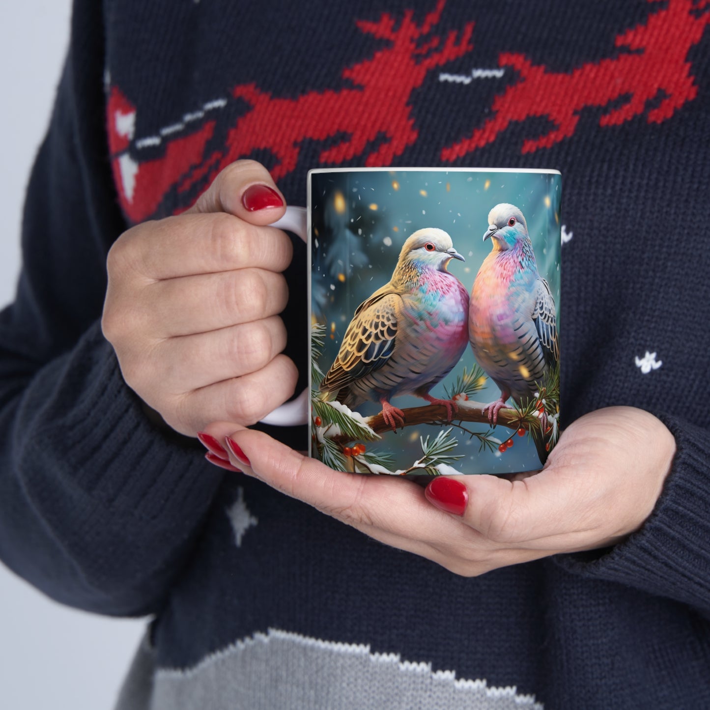 Two Turtle Doves Ceramic Mug 11oz