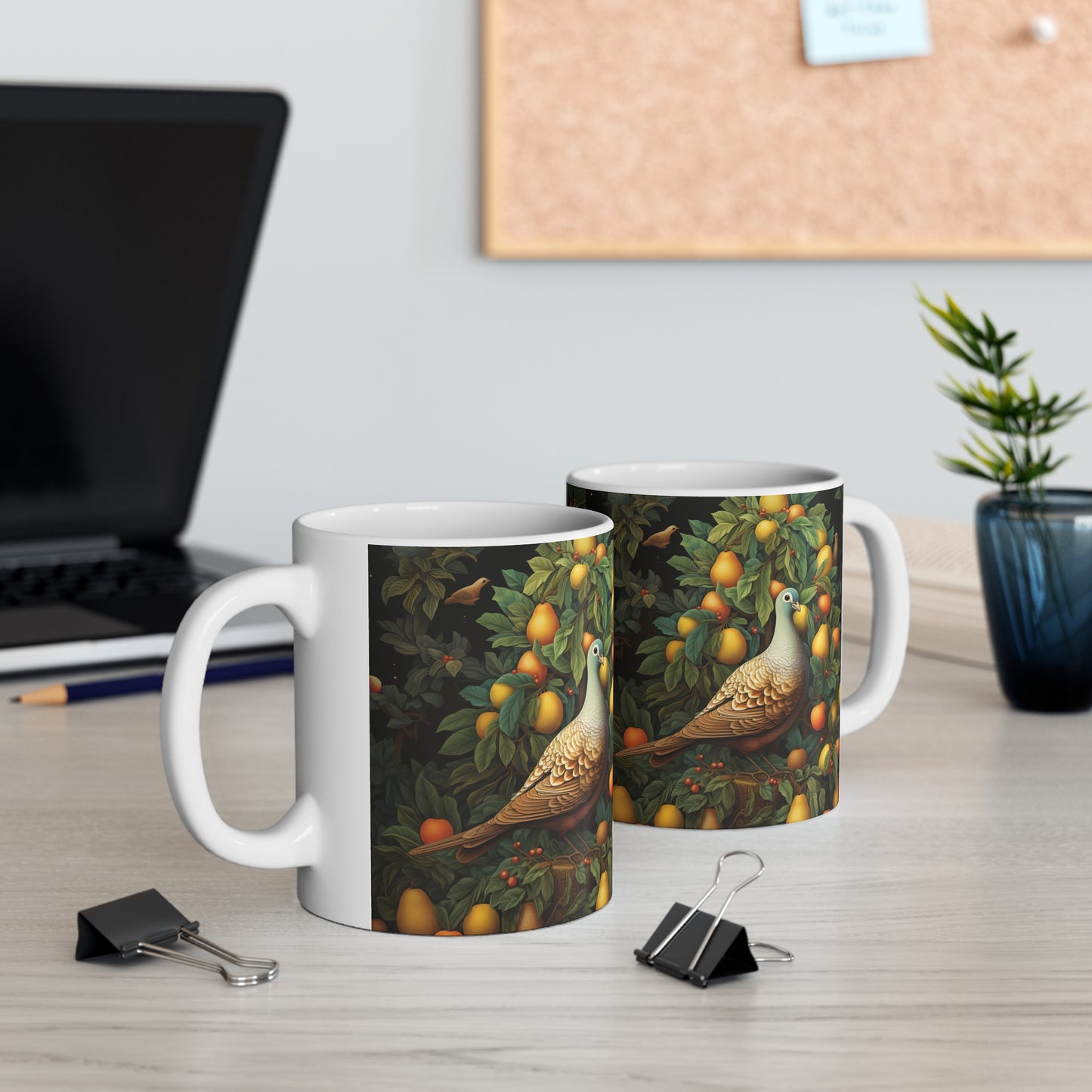 A Partridge in a Pear Tree Ceramic Mug 11oz