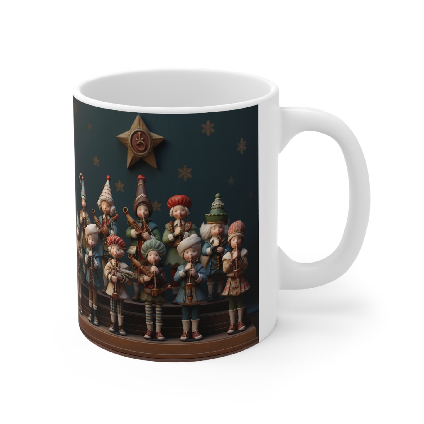 Eleven Pipers Piping Ceramic Mug 11oz