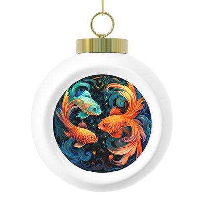 Pisces Horoscope Christmas Ball Ornament