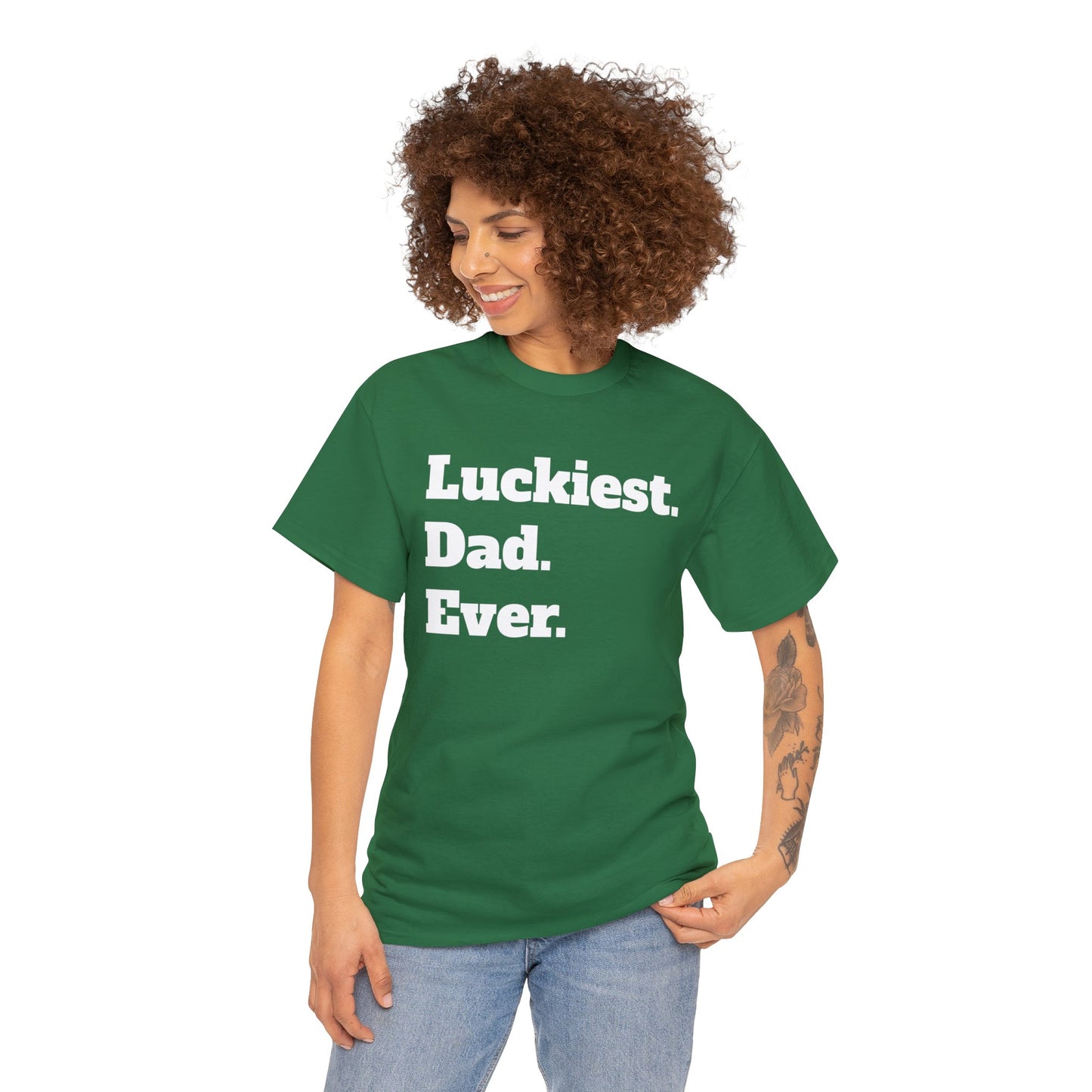 Luckiest Dad Ever Shirt | St. Patricks Day Gift | Father's Day Gift | Gift For Dad