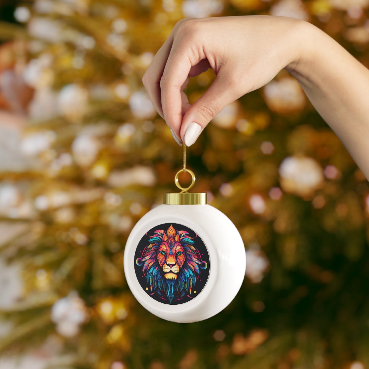 Leo Horoscope Christmas Ball Ornament