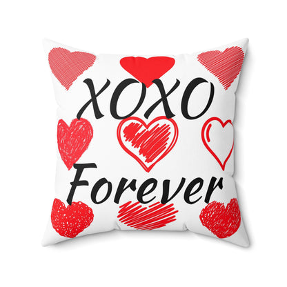 XOXO Forever Valentines Day Pillow