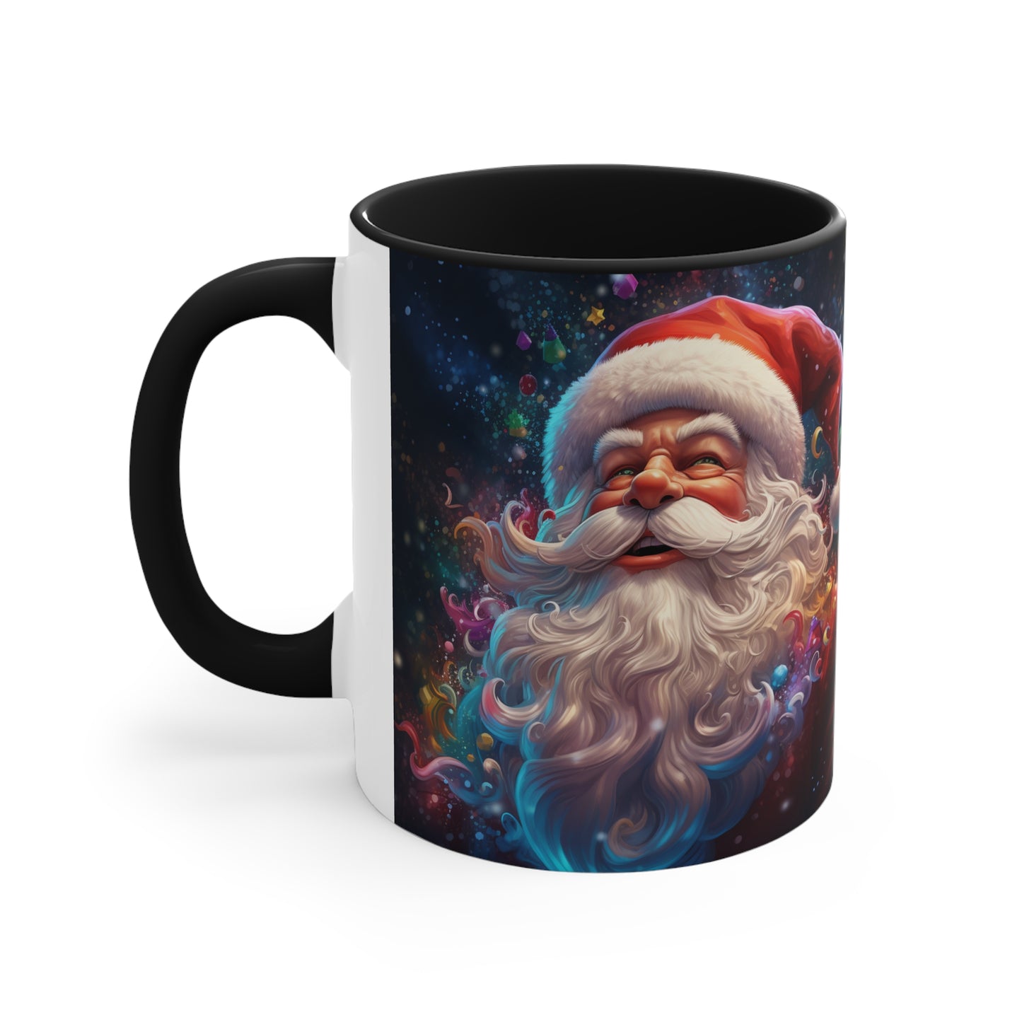 Jolly Santa Claus Accent Coffee Mug, 11oz