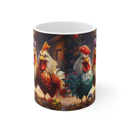 Three French Hens Ceramic Mug 11oz