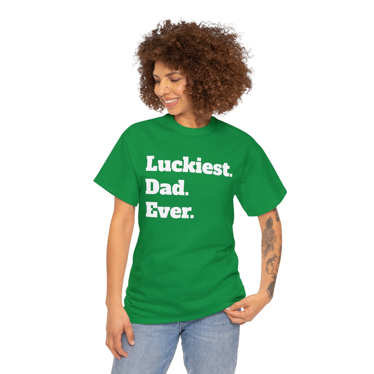 Luckiest Dad Ever Shirt | St. Patricks Day Gift | Father's Day Gift | Gift For Dad