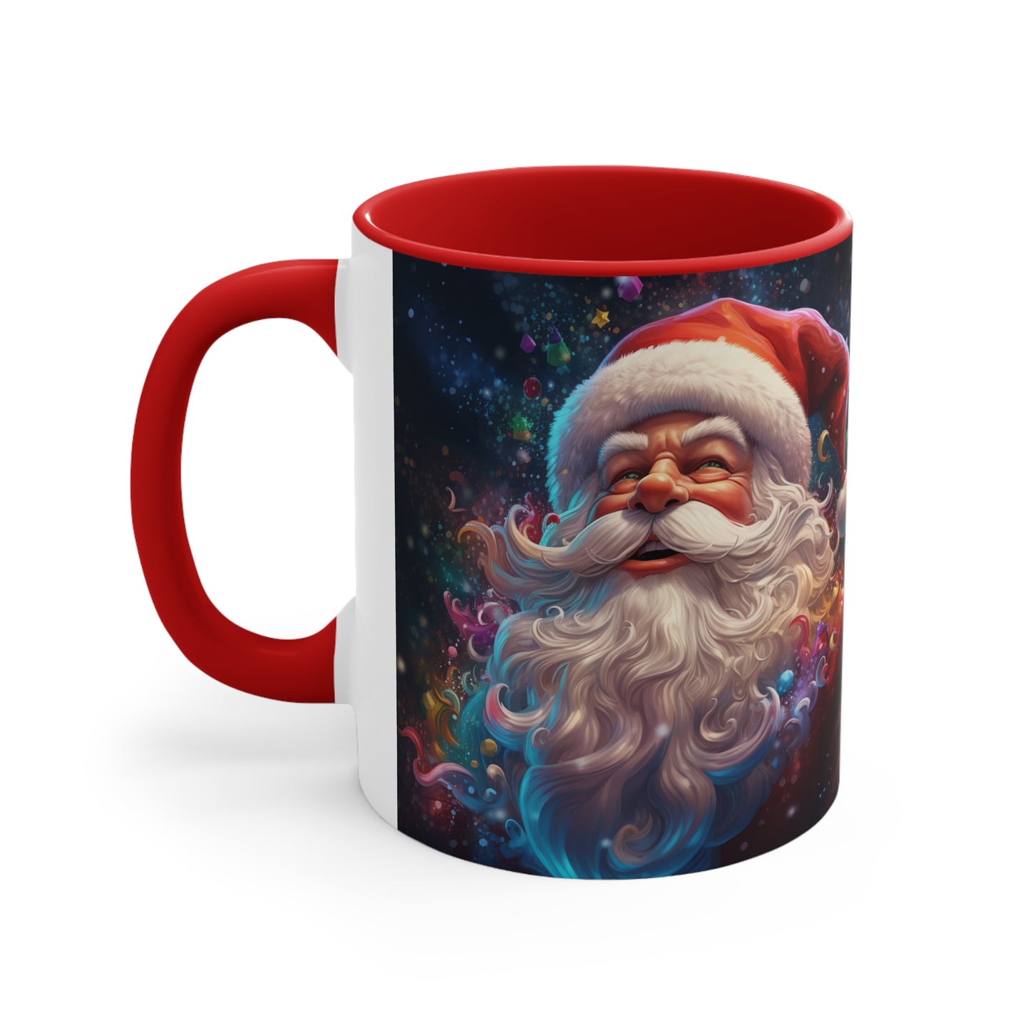 Jolly Santa Claus Accent Coffee Mug, 11oz