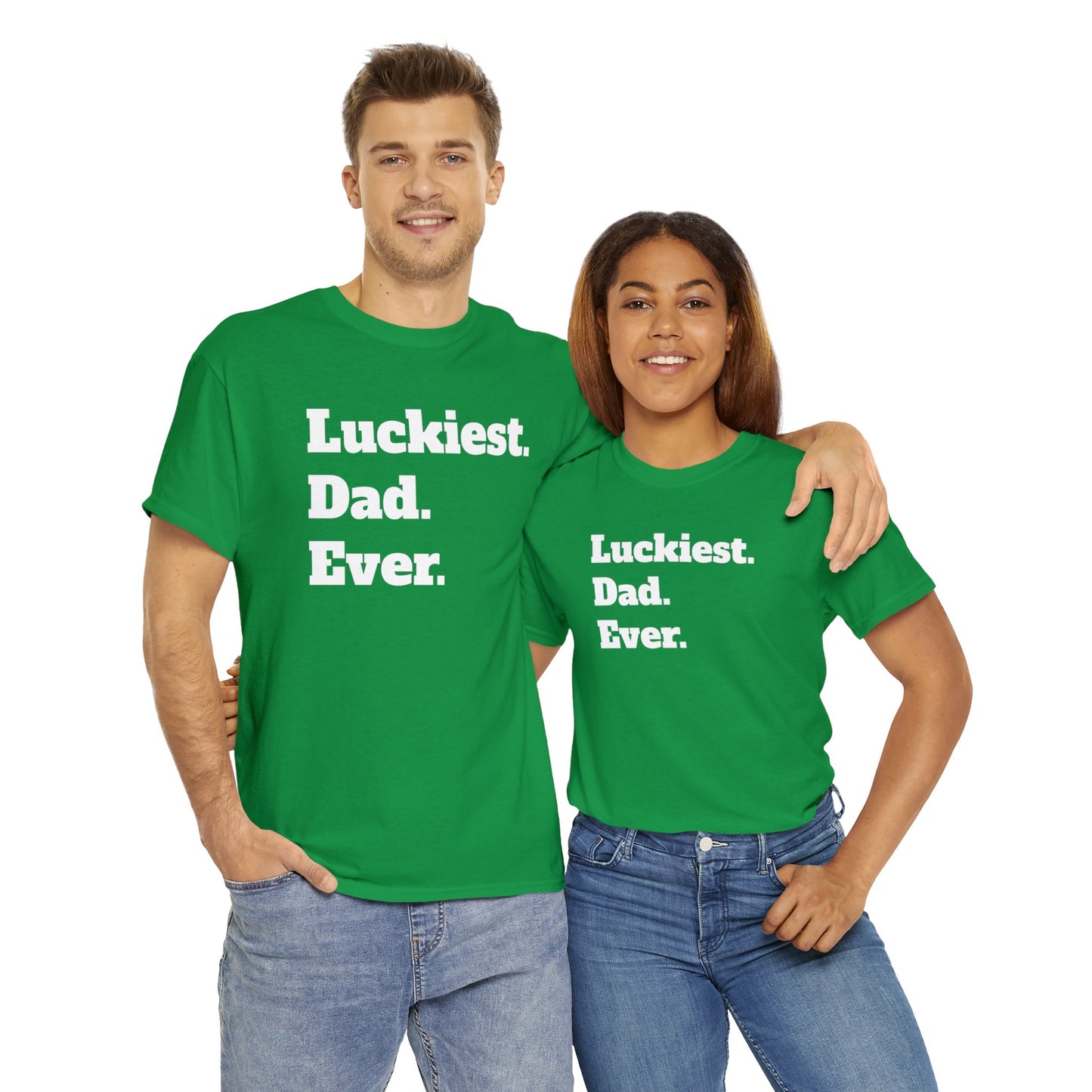 Luckiest Dad Ever Shirt | St. Patricks Day Gift | Father's Day Gift | Gift For Dad