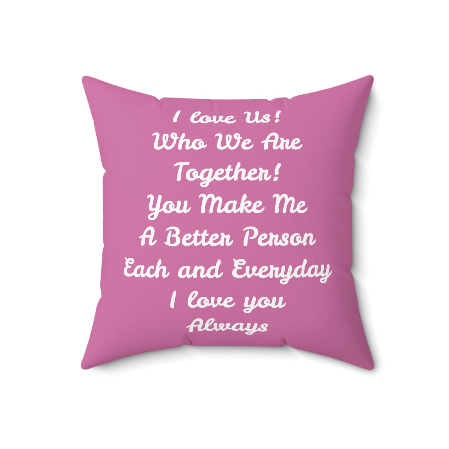 I Love Us Valetine's Day Pillow