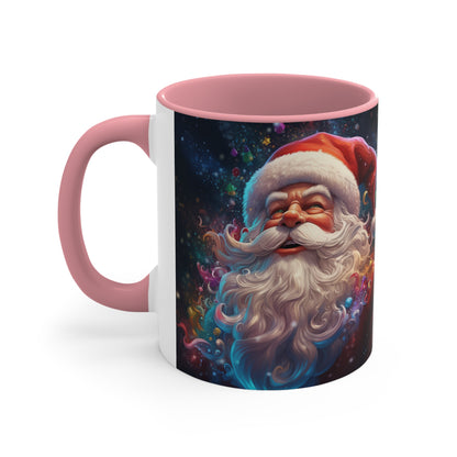 Jolly Santa Claus Accent Coffee Mug, 11oz