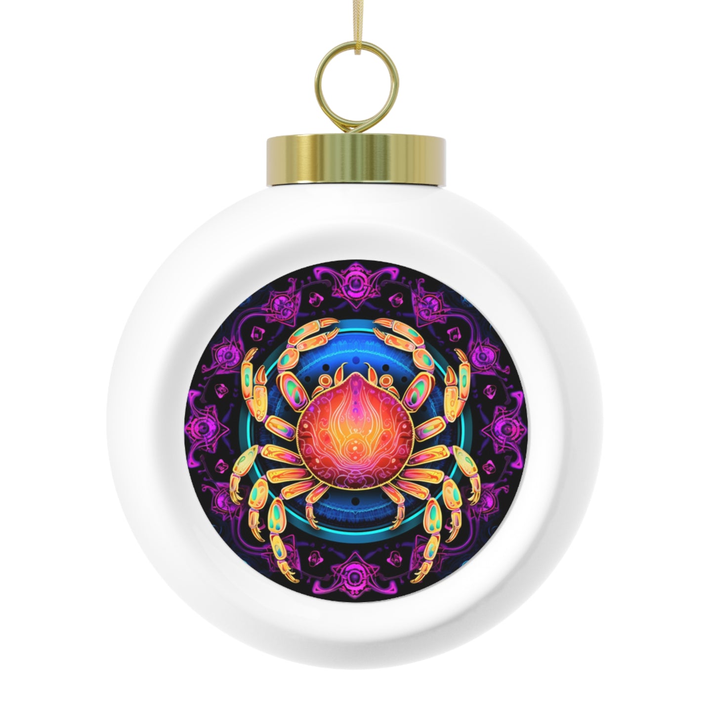 Cancer Horoscope Christmas Ball Ornaments