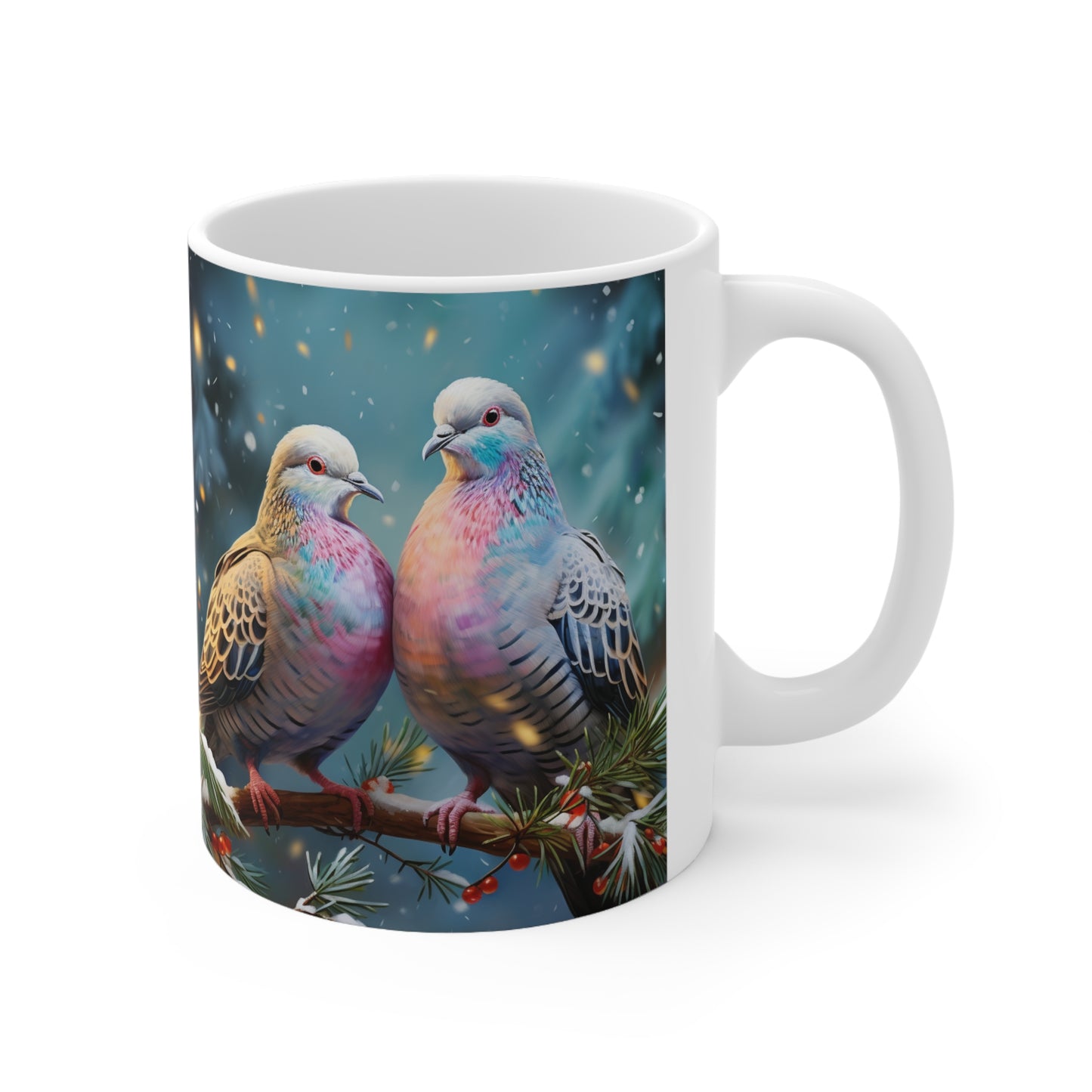 Two Turtle Doves Ceramic Mug 11oz