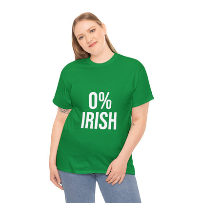 0% Irish Cotton Tee | St. Patricks Day Gift