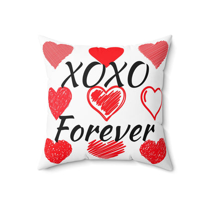 XOXO Forever Valentines Day Pillow