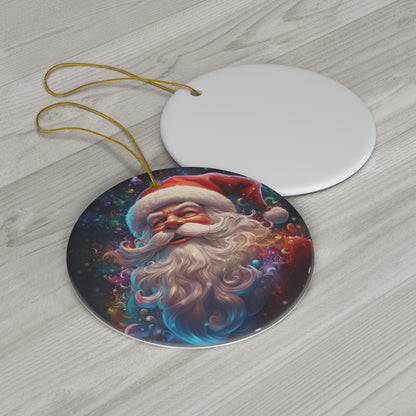 Santa Claus Ceramic Christmas Ornament