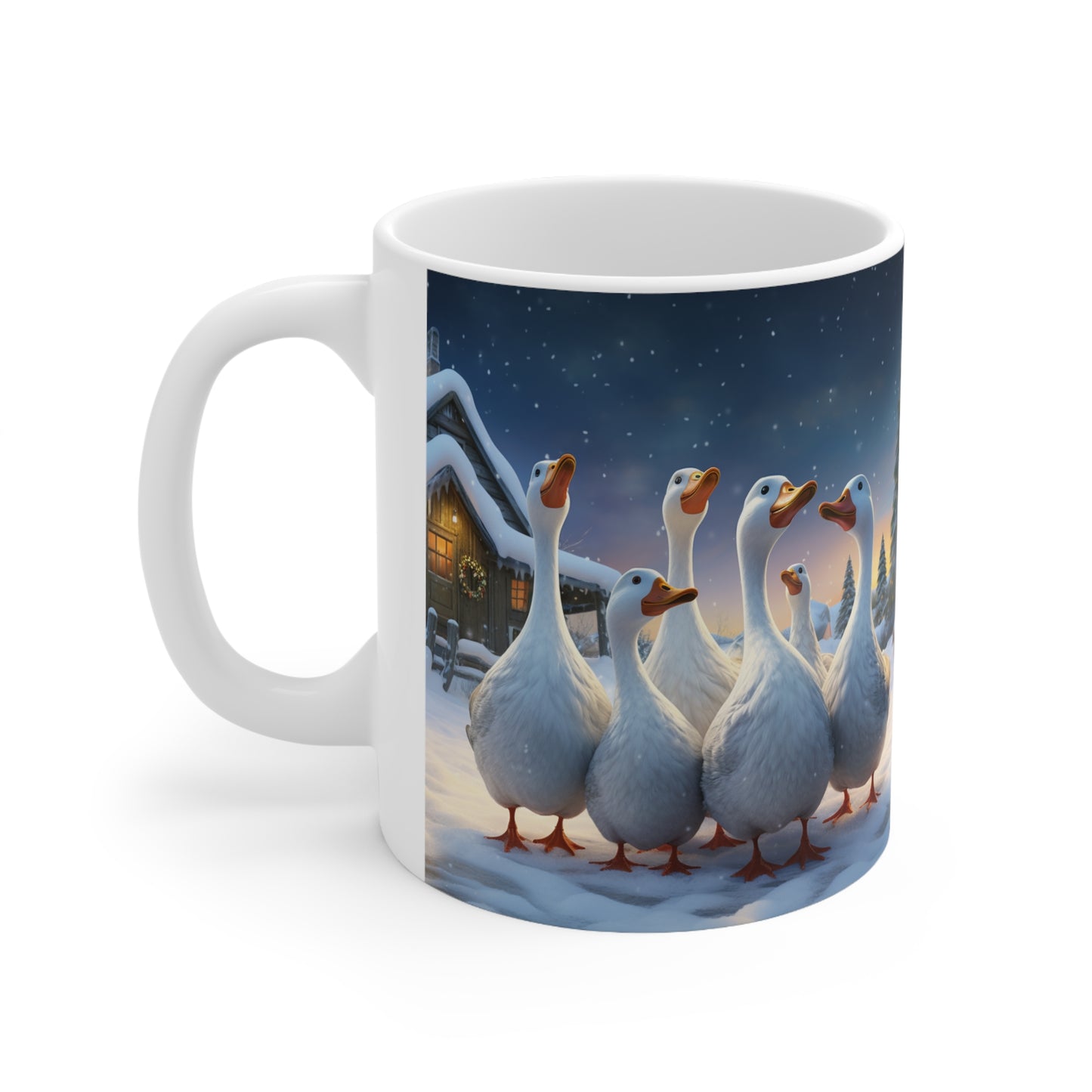 Six Geese-a-Laying Ceramic Mug 11oz