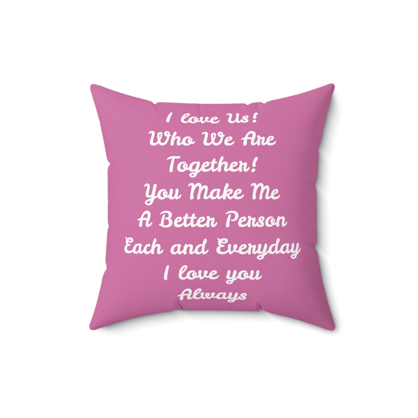 I Love Us Valetine's Day Pillow