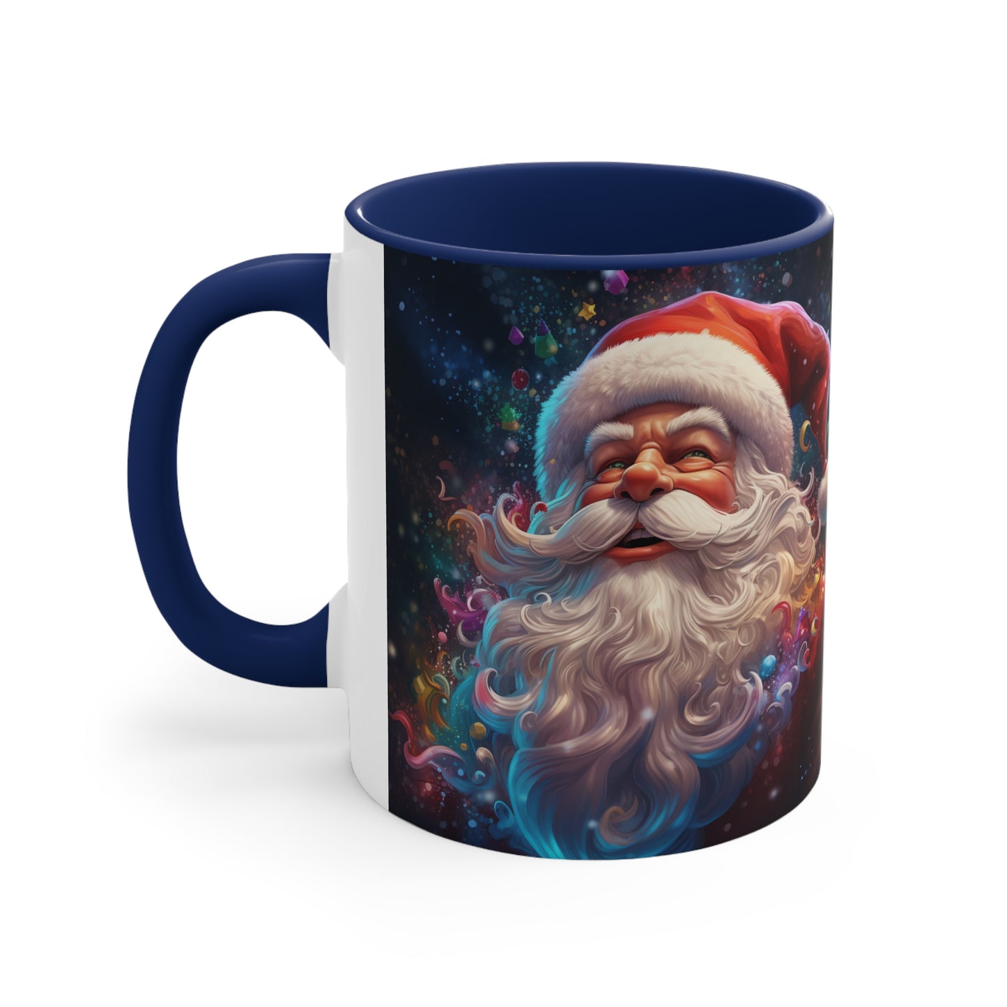 Jolly Santa Claus Accent Coffee Mug, 11oz