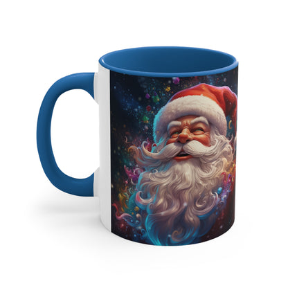 Jolly Santa Claus Accent Coffee Mug, 11oz