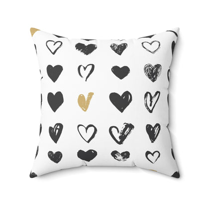 You Are And Will Be My Only True Love Always Pillow - Black