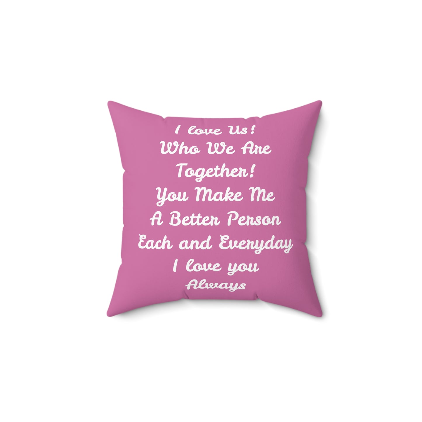 I Love Us Valetine's Day Pillow