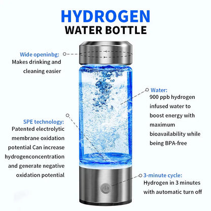 AquaPure Vitality: Hydrogen Water Bottle